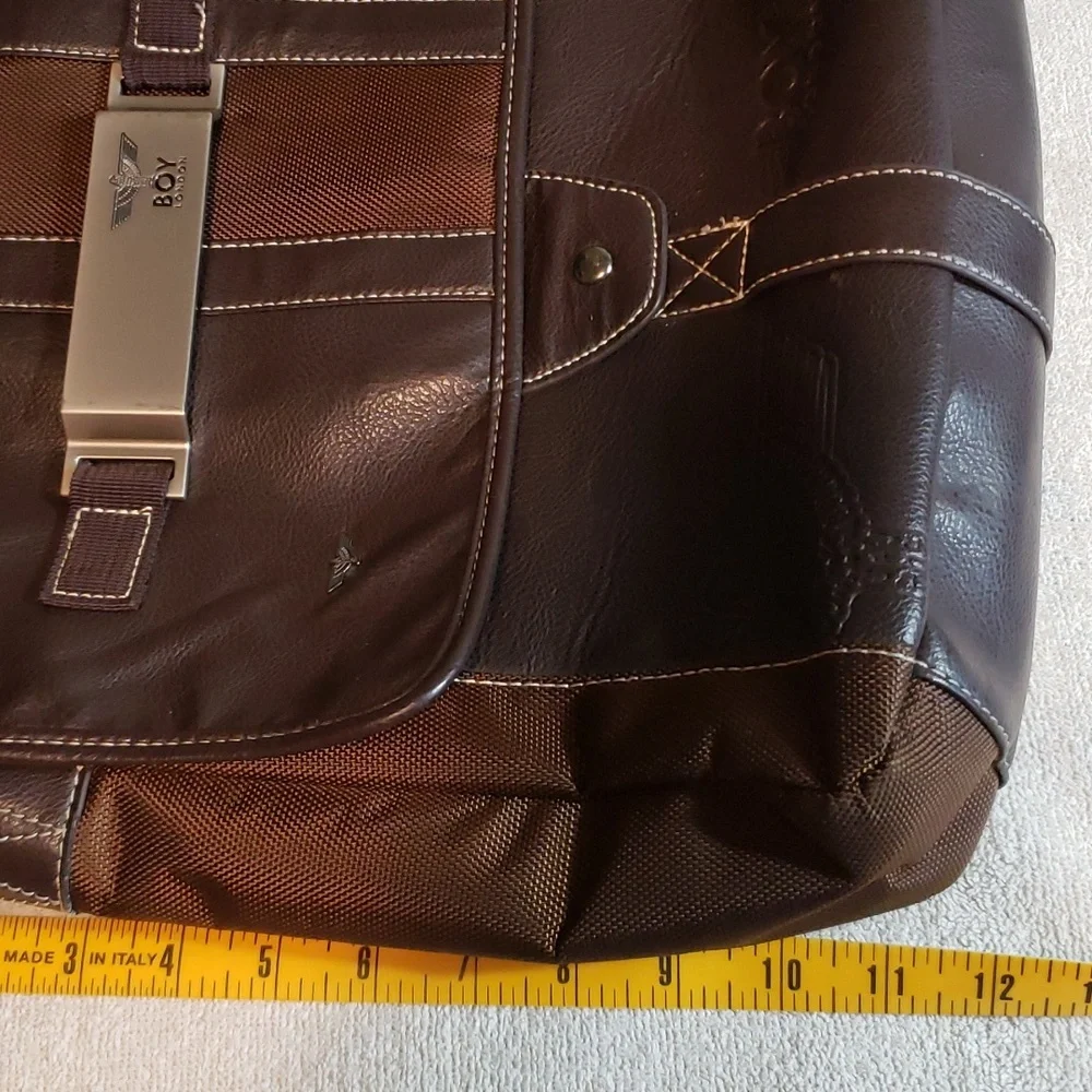 BOY LONDON Messenger Bag Faux Leather and Cordura - Picture 10 of 16